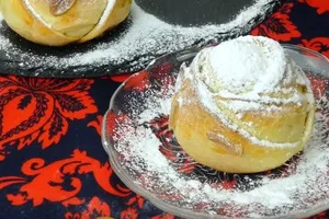 Ватрушки "Розочки" - пошаговый рецепт Ватрушки "Розочки" - пошаговый рецепт