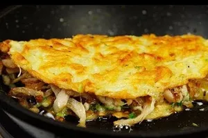 Деруны с начинкой - пошаговый рецепт Деруны с начинкой - пошаговый рецепт