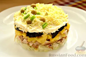 Салат с черносливом и грибами - пошаговый рецепт Салат с черносливом и грибами - пошаговый рецепт