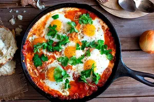 Яичница шакшука - пошаговый рецепт Яичница шакшука - пошаговый рецепт