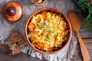 Тушеная капуста с рисом - пошаговый рецепт Тушеная капуста с рисом - пошаговый рецепт