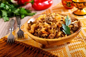 Тушеная капуста с фаршем - пошаговый рецепт Тушеная капуста с фаршем - пошаговый рецепт