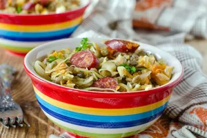 Тушеная капуста с колбасками - пошаговый рецепт Тушеная капуста с колбасками - пошаговый рецепт