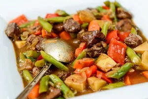 Картошка с грибами и мясом - пошаговый рецепт Картошка с грибами и мясом - пошаговый рецепт