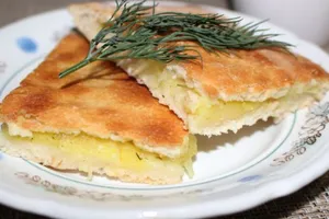 Пирог с картошкой - пошаговый рецепт Пирог с картошкой - пошаговый рецепт