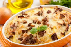 Картошка с сыром и грибами - пошаговый рецепт Картошка с сыром и грибами - пошаговый рецепт