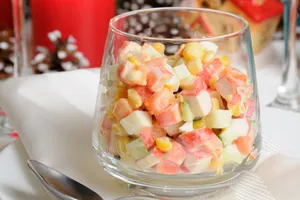 Салат с крабовыми палочками без риса - пошаговый рецепт Салат с крабовыми палочками без риса - пошаговый рецепт