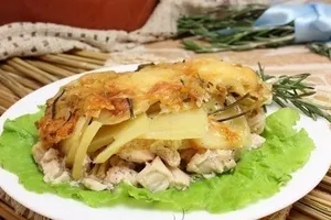 Картошка с куриным филе в духовке - пошаговый рецепт Картошка с куриным филе в духовке - пошаговый рецепт