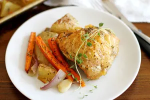 Картошка с овощами и курицей в банке - пошаговый рецепт Картошка с овощами и курицей в банке - пошаговый рецепт
