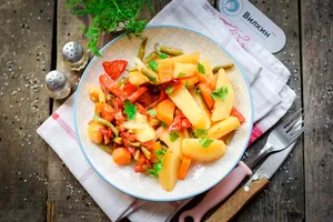 Картошка с овощами тушеная - пошаговый рецепт Картошка с овощами тушеная - пошаговый рецепт