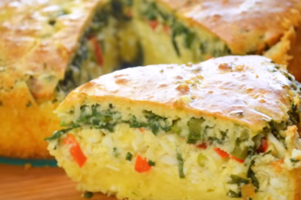 Сирний пиріг із цибулею