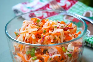 Салат с дайконом - пошаговый рецепт Салат с дайконом - пошаговый рецепт