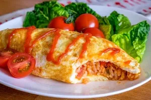 Рисовый омлет - пошаговый рецепт Рисовый омлет - пошаговый рецепт