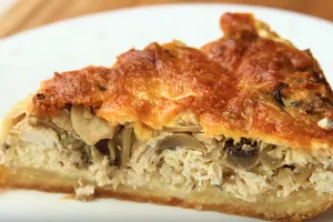 Пиріг з куркою та грибами - покроковий рецепт Пиріг з куркою та грибами - покроковий рецепт