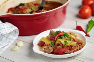 Хашлама из курицы - пошаговый рецепт Хашлама из курицы - пошаговый рецепт