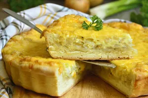 Луковый пирог - пошаговый рецепт Луковый пирог - пошаговый рецепт