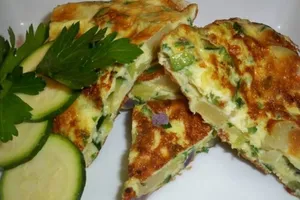 Омлет с кабачками - пошаговый рецепт Омлет с кабачками - пошаговый рецепт