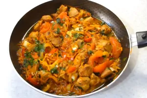 Тушеная свинина с овощами - пошаговый рецепт Тушеная свинина с овощами - пошаговый рецепт