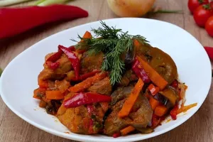 Аджапсандали с мясом - пошаговый рецепт Аджапсандали с мясом - пошаговый рецепт