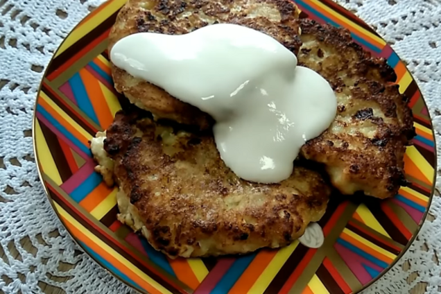 Банановые сырники с овсянкой