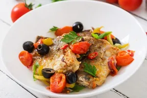 Рыба с овощами в духовке - пошаговый рецепт Рыба с овощами в духовке - пошаговый рецепт