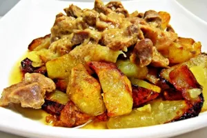 Жареная говядина с картошкой - пошаговый рецепт Жареная говядина с картошкой - пошаговый рецепт