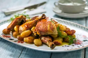 Курица в рукаве с имбирем - пошаговый рецепт Курица в рукаве с имбирем - пошаговый рецепт