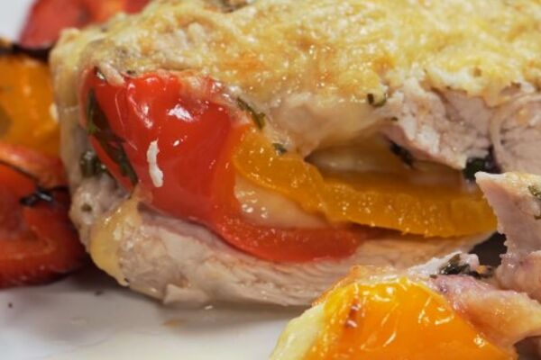 Індичка, фарширована моцарелою