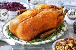 Гусь, фаршированный гречкой - пошаговый рецепт Гусь, фаршированный гречкой - пошаговый рецепт