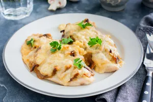 Жареное куриное филе с грибами - пошаговый рецепт Жареное куриное филе с грибами - пошаговый рецепт