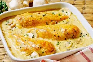 Жареное куриное филе в сметане - пошаговый рецепт Жареное куриное филе в сметане - пошаговый рецепт