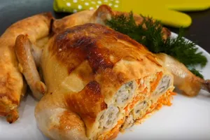 Фаршированная курица - пошаговый рецепт Фаршированная курица - пошаговый рецепт