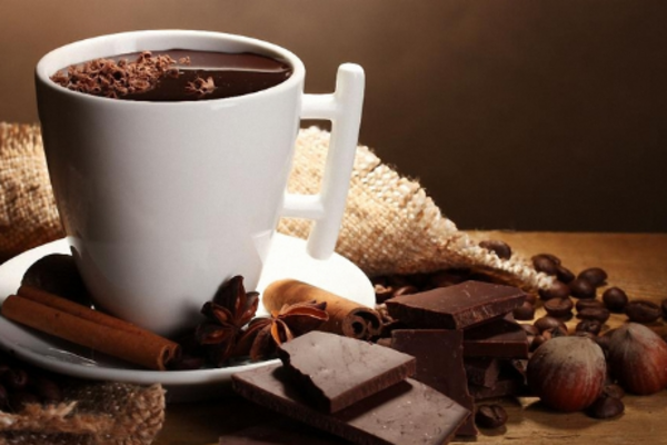 Горячий шоколад с маслом какао