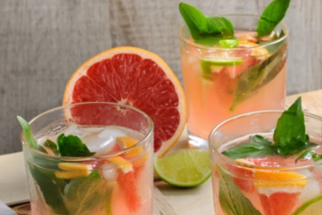Грейпфрутовый лимонад с имбирем