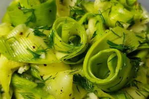 Швидкі кабачки слайсами - покроковий рецепт Швидкі кабачки слайсами - покроковий рецепт