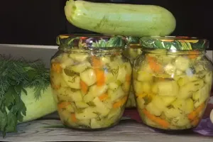 Мариновані кабачки з оцтом і олією - покроковий рецепт Мариновані кабачки з оцтом і олією - покроковий рецепт