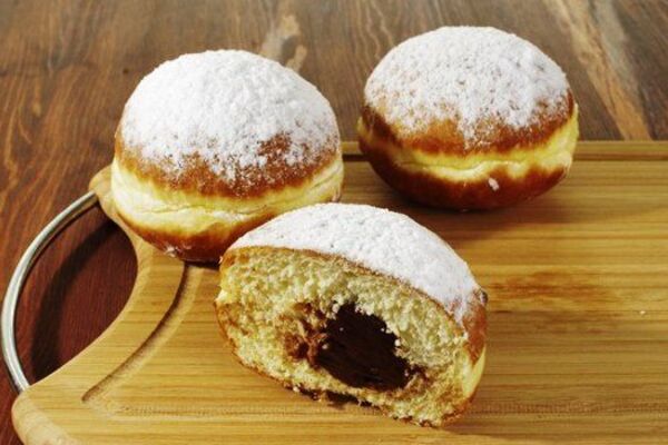 Дрожжевые берлинеры с начинкой