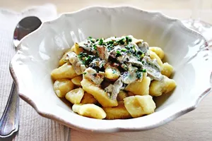 Ньокки с шампиньонами - пошаговый рецепт Ньокки с шампиньонами - пошаговый рецепт