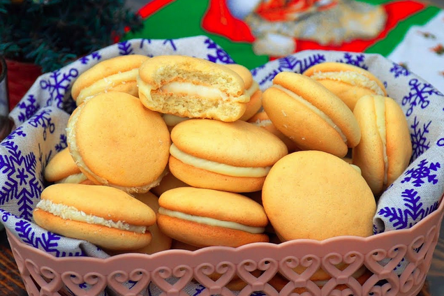 Буше со сгущенкой и шоколадом