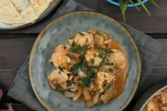 Чахохбілі з вершковим маслом та прянощами