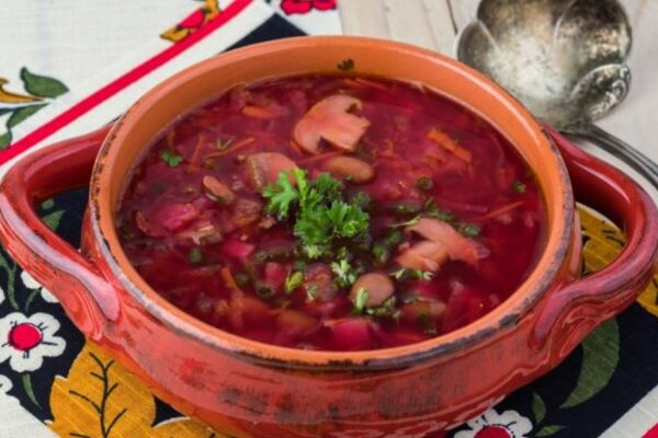 Свекольник (Холодник) із грибами