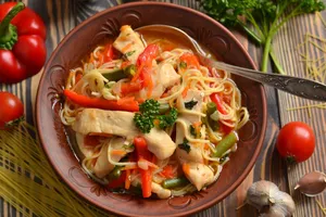 Курячий лагман - покроковий рецепт Курячий лагман - покроковий рецепт