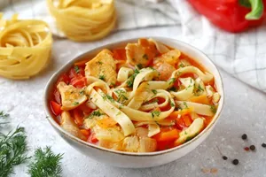 Лагман по-сибирски - пошаговый рецепт Лагман по-сибирски - пошаговый рецепт