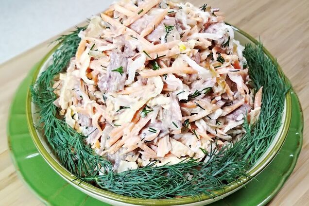 Салат с дайконом и морковью