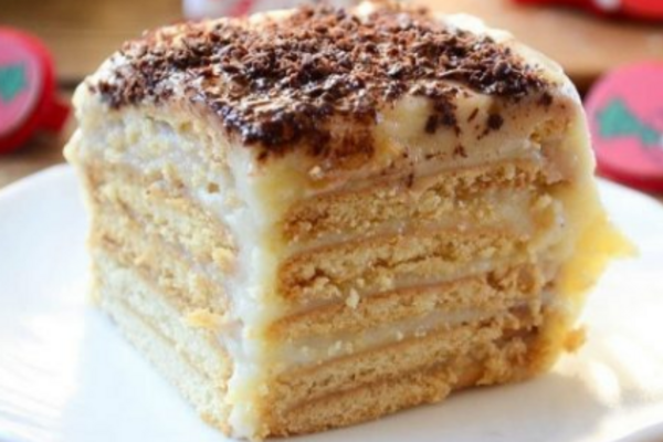 Торт из овсяного печенья