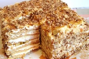 Торт из печенья с заварным кремом - пошаговый рецепт Торт из печенья с заварным кремом - пошаговый рецепт