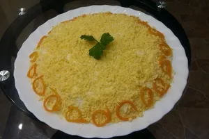 Салат с корейской морковью и с курицей - пошаговый рецепт Салат с корейской морковью и с курицей - пошаговый рецепт