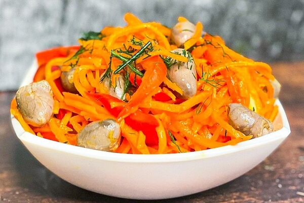 Салат ''Буніто'' з корейською морквою