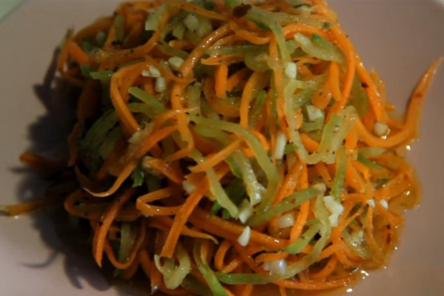 Салат из редьки и морковки
