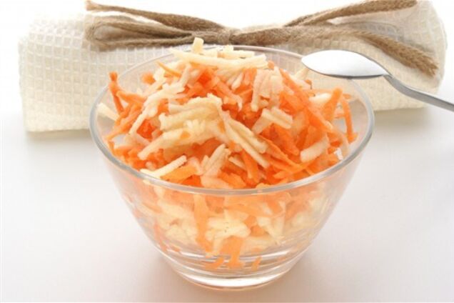 Салат с тыквой, яблоком и морковью